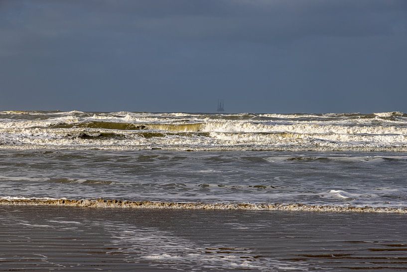 Staren over de golven. Texel 2022 van Tom Loman
