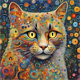 Cat portrait by Shirley Hoekstra