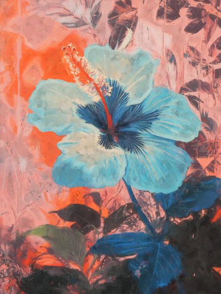 Hibiskus in blauer Pracht von Whale & Sons