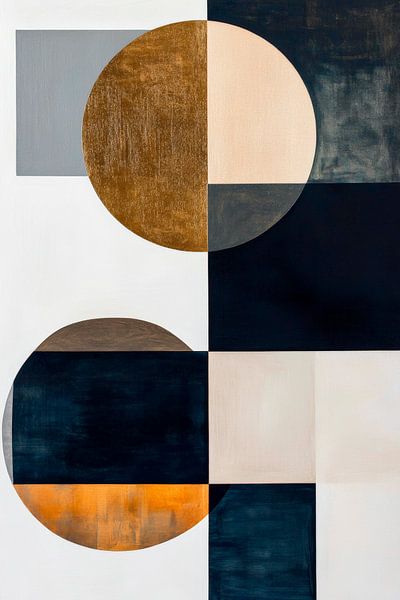 Geometrische Harmonien in Erdtönen von Poster Art Shop
