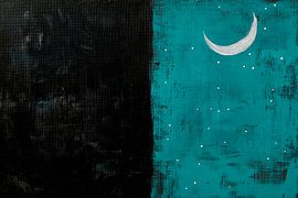 Night dream: Moonlight over darkness by Poster Art Shop