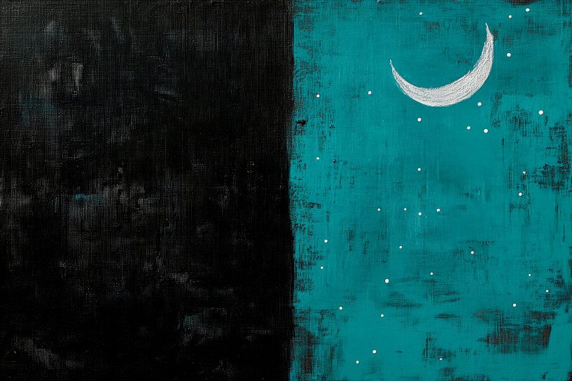 Night dream: Moonlight over darkness by Poster Art Shop