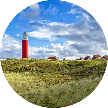 Panorama Vuurtoren van Texel / Panoramic Texel Lighthouse van Justin Sinner Pictures ( Fotograaf op Texel)