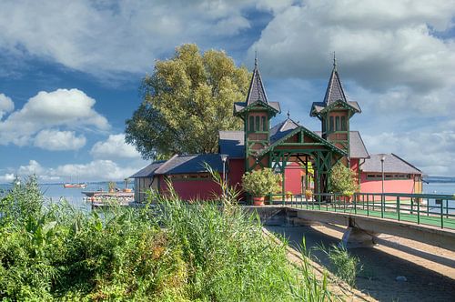  the historic bathing island in Keszthely,Balaton,Hungary by Peter Eckert