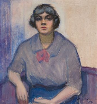 Portret van een vrouw, 1914, Jalmari Ruokokoski