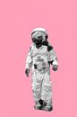 Spaceman AstronOut (roze en wit) van Gig-Pic by Sander van den Berg thumbnail