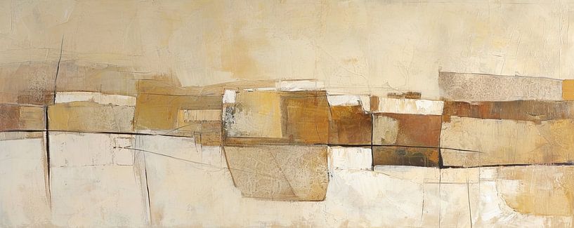 Abstrakte Erdtöne | Earth Rhythm Layers von Kunst Laune