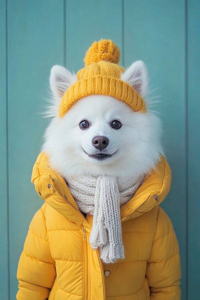 Japanese Spitz by Poster Art Shop