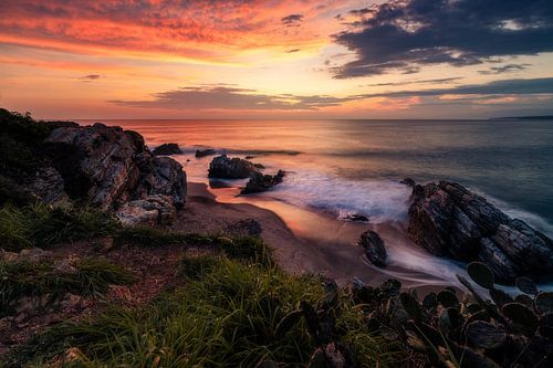 Coucher de soleil sur l'océan Pacifique