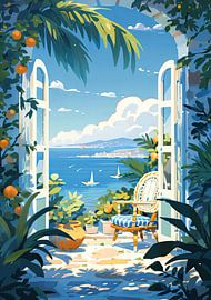 Italien Poster Mediteran von Niklas Maximilian