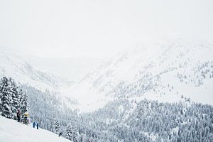 Les Alpes de Zillertal en Autriche en hiver