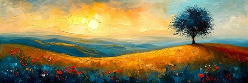 L'étreinte radieuse du crépuscule