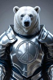Un ours polaire en armure de chevalier sur Liona Toussaint