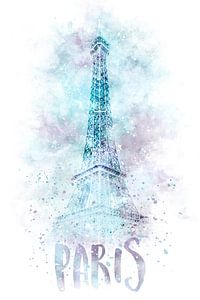 Modern Art EIFFEL TOWER | Watercolor