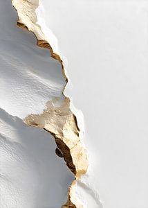 Minimalistische Abstract Wabi-Sabi Gold Kunst
