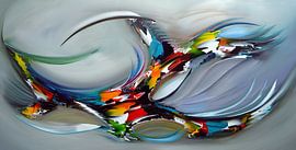 Abstract Blue by Gena Theheartofart