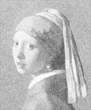 Meisje met de Parel - the dotted version van Marja van den Hurk