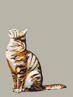 Kleurrijke kat