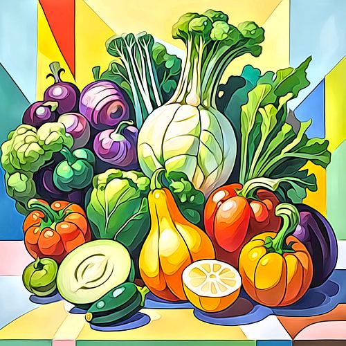 Groenten in pastel #2