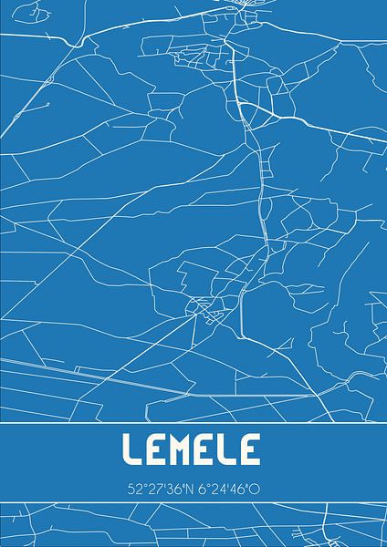 Blueprint | Map | Lemele (Overijssel) by Prints of Place