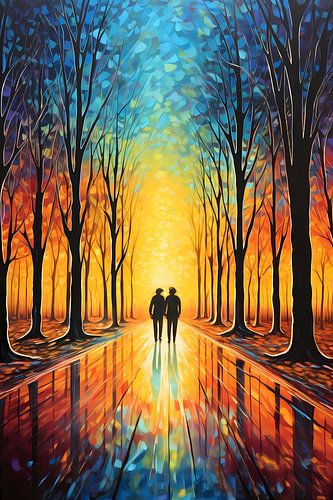 Samen in Kleurrijk Bos