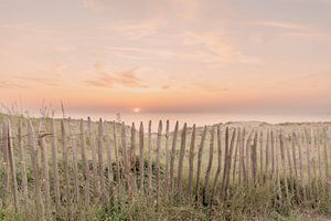 Sonnenuntergang hinter den Dünen.