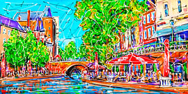 Canal of Utrecht, Oudegracht - Canal Cafes