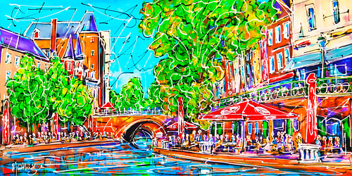 Gracht van Utrecht, Oudegracht - cafés aan de gracht