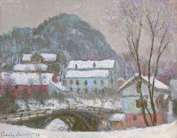 Sandviken, Noorwegen, sneeuweffect, Claude Monet