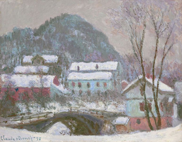 Sandviken, Norwegen, Schneeeffekt, Claude Monet von Meisterhafte Meister