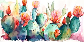 Bloeiende Cactustuin 3 van ByNoukk