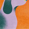 Portrait de chien abstrait sur FRESH Fine Art