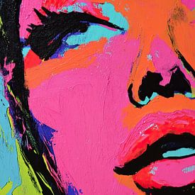 Face | Vibrant Mystery Portrait by Wonderful Art
