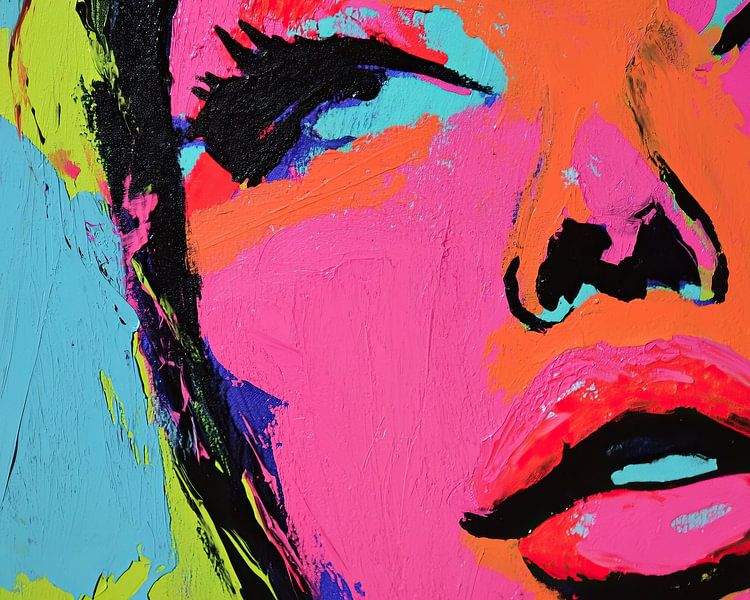 Face | Vibrant Mystery Portrait by Wonderful Art