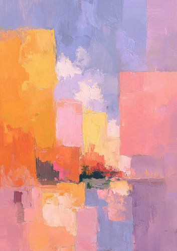 Abstract blocks of colour in harmony