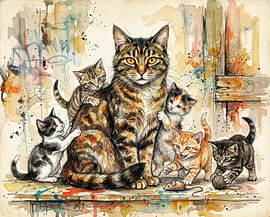 A patient cat mum