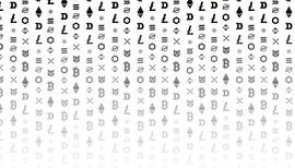 Crypto logos's panorama white by TheXclusive Art