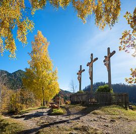 calvary hill with three crosses, Fischbachau by SusaZoom