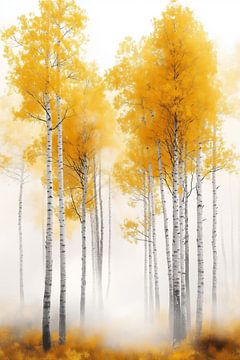 Berkenbos in de herfst van ARTemberaubend