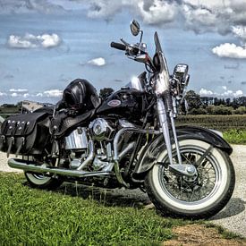 Harley Davidson Heritage Springer FLSTS Holland Sky sur harley davidson