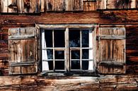 oud houten venster van Jürgen Wiesler thumbnail