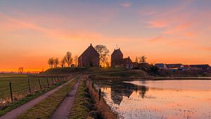 Sonnenaufgang in Ezinge, Groningen