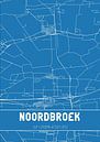 Blauwdruk | Landkaart | Noordbroek (Groningen) van Stad & Wand thumbnail