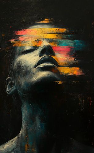 Portrait défraîchi aux coups de pinceau vifs