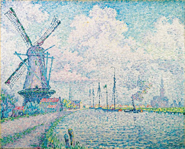Canal of Overschie, Paul Signac by Masterful Masters