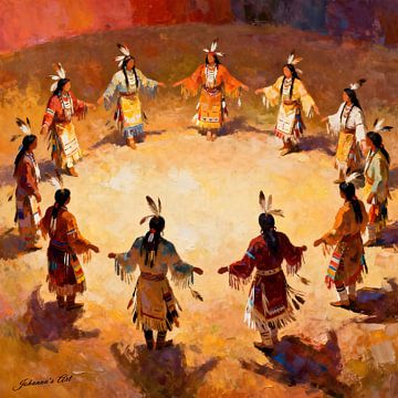 Dance of Sun and Sky van Johannas Art Creations