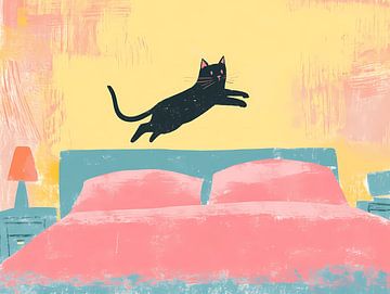 Mijn bed? Haar Trampoline van Littlewhitecat