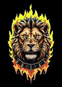 Portrait de lion