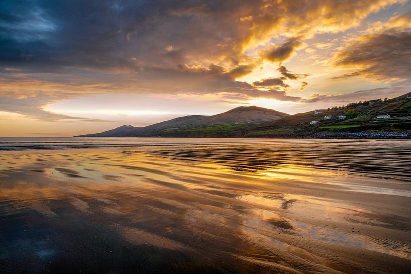 Sunset at Inch beach by Rene Siebring