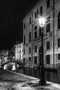VENICE Rio di San Vio & Palazzo Cini | Monochrome  van Melanie Viola thumbnail